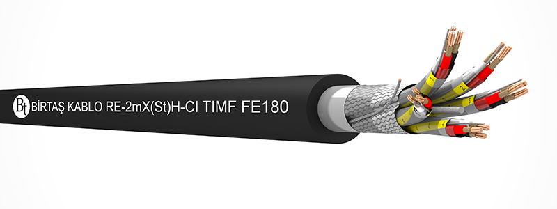 RE-m2X(St)H-CI-TIMF FE180   90°C / 500 V Cu/MT/XLPE/ISCR/OSCR-LSZH/7DW